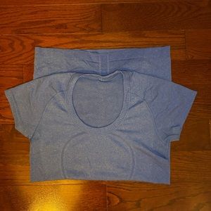 Lululemon Swiftly Tech Blue Full Length Short Sleeve